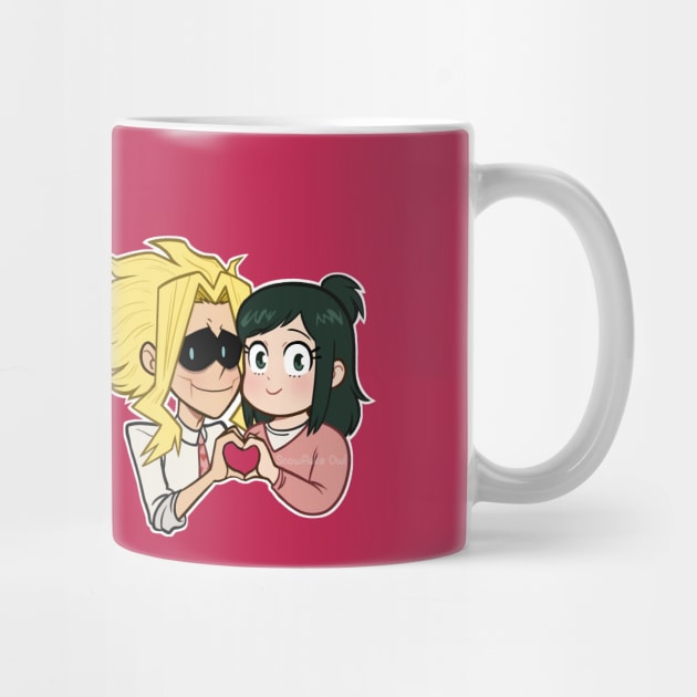 All Might & Inko dual design (Pink Version) by SnowflakeOwl